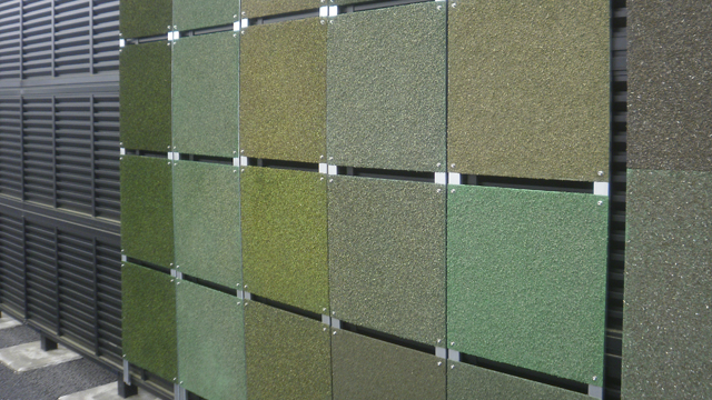 藓苔涂料装饰板室外墙壁安装实例