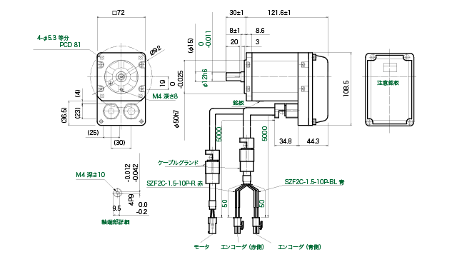 モータ出力200Wタイプ モータ出力200Wタイプ