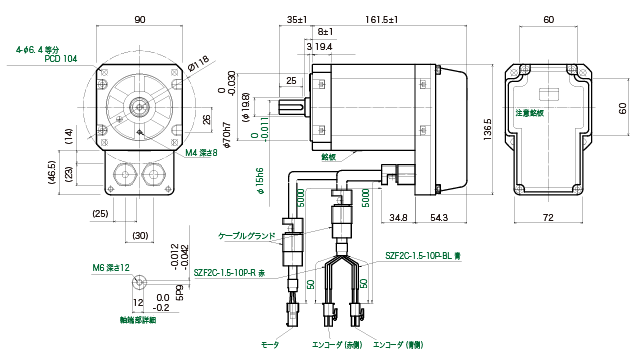 モータ出力600Wタイプ モータ出力600Wタイプ