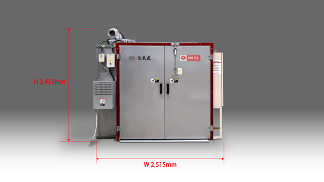 ドライテック 乾燥機　GO-1713　正面　外寸