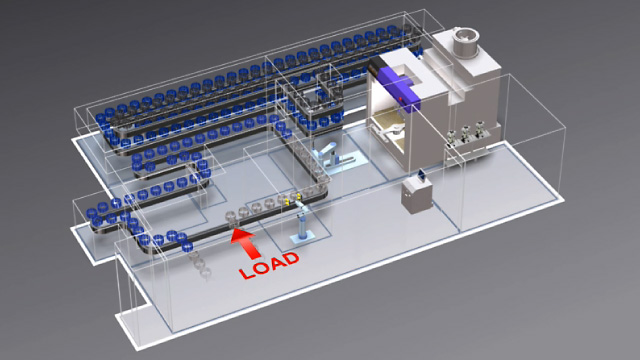 Mobile phones 3 coatings by 1 robot Image CG