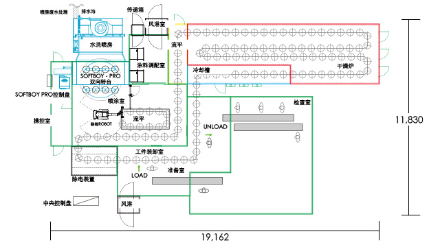 1台机械手2喷工艺图纸