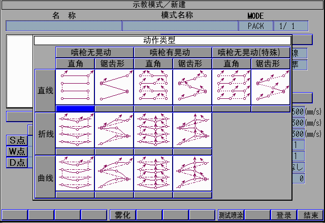 动作类型画面