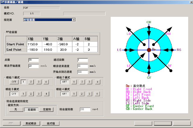 Screen for Creating New by DISK PACK Coating (DP Coating) Teaching