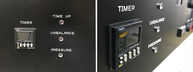 Drive system monitoring light and separation timer