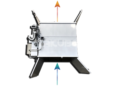 Improved work efficiency Front and rear door type