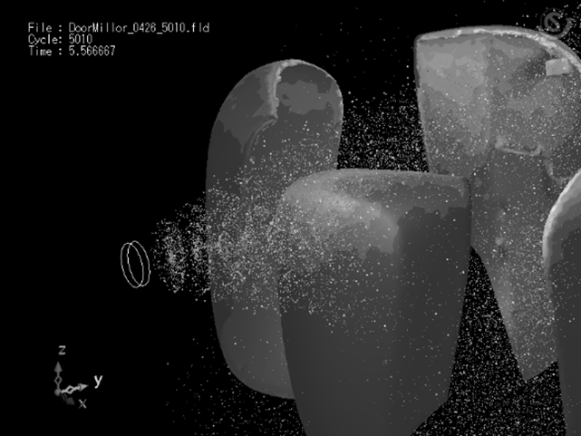 Illustration 1 Visualization of coating by fluid simulation