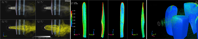 Visualization of coating by fluid analysis